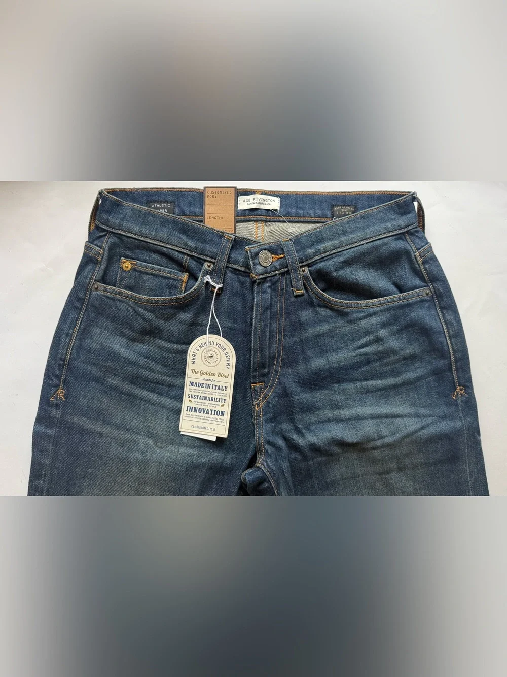 Ace Rivington Jeans Athletic Taper Dirty Vintage NWT